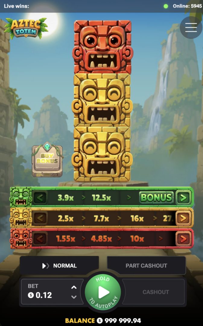 Aztec Totem على هاتف في الوضع العمودي